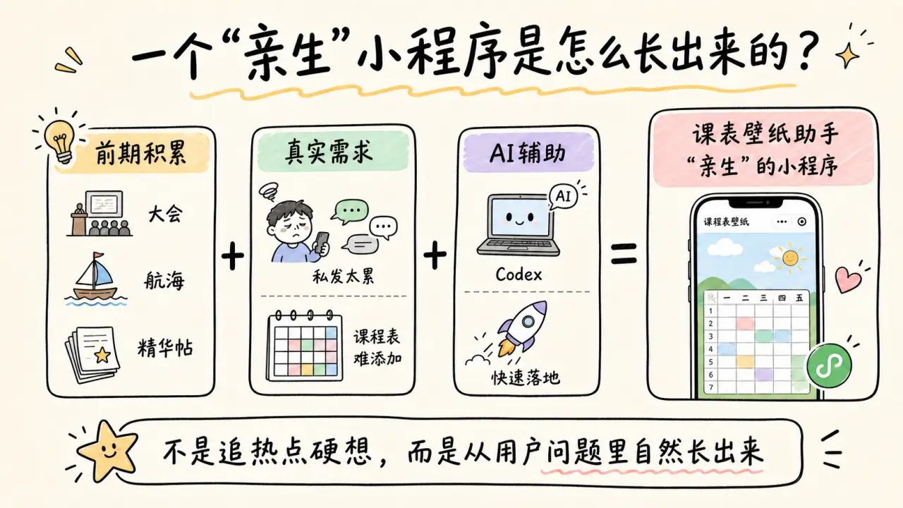 今年418加入生财的新人,我用 AI 做了个小程序,六天跑通并成功变现了 配图1