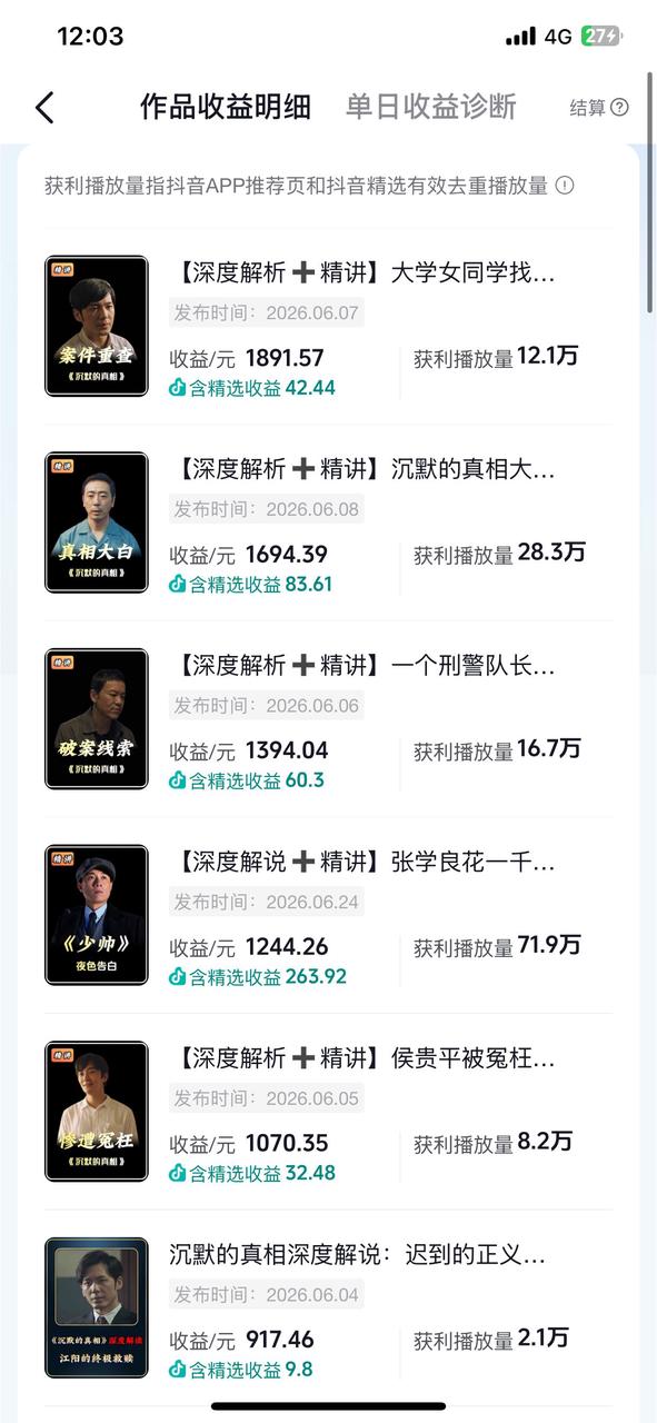 抖音独家精选计划和伙伴计划,如何通过影视解说赛道实现单账号月入破万(保姆级教程 附全套Prompt) 配图1